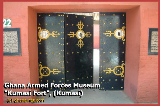 Ghana, Gold Coast, Castles and Forts, Kumasi, Entrance to Kumasi Fort. Original gate