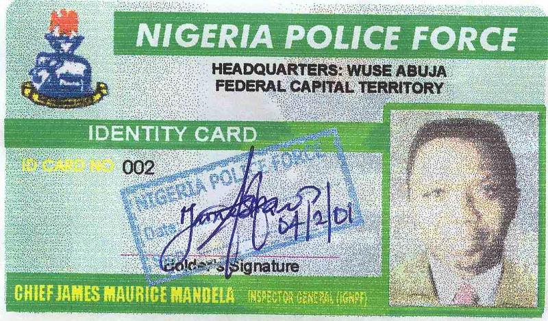 Nigerian, Ghana, Fraud, Fake, scam, police, id, card