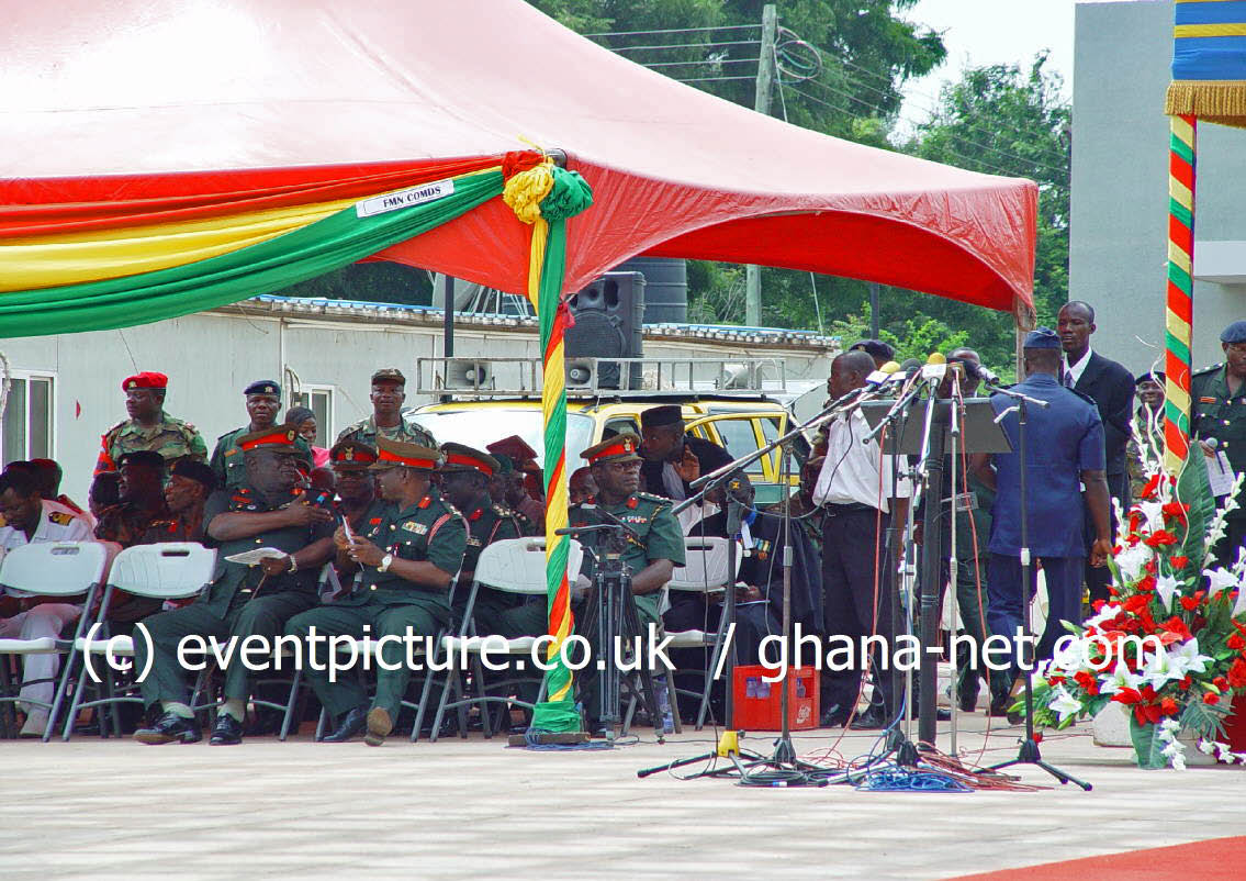 Ghana Armed Forces band playing at the inauguration of the Ministry of Defence building in Accra, 2009