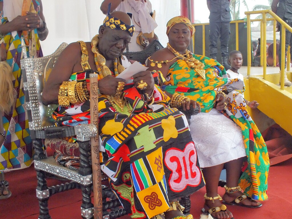 Traditional ruler, Chief of Cape Coast (Oguaa) and Queen Mother, Western region of Ghana