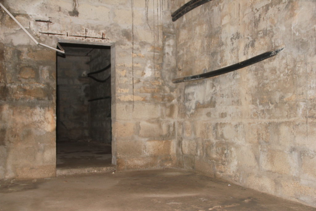 Richter Fort tunnel, Heinrich Richter 400 slaves, Danish slave trade Ghana by Remo Kurka at Osu Castle, Ghana